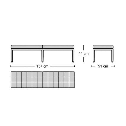 3-Seater Bench