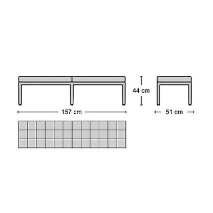 3-Seater Bench