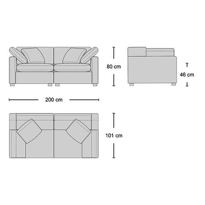 Cloud Modular Two Seater Sofa