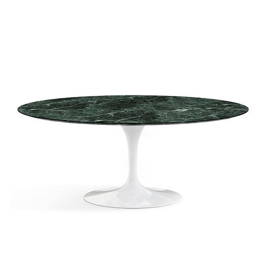 Oval Tulip Dining Table with Marble Top