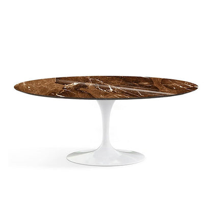 Oval Tulip Dining Table with Marble Top