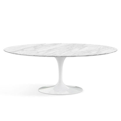 Oval Tulip Dining Table with Marble Top