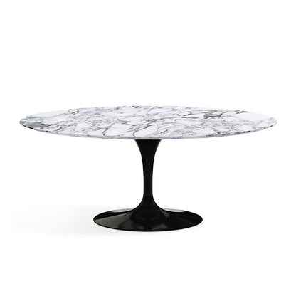 Oval Tulip Dining Table with Marble Top