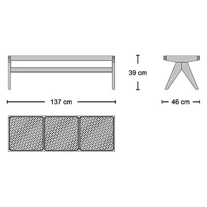 Jeanneret Chandigarh Bench