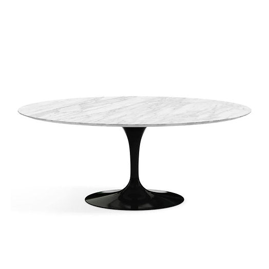 Oval Tulip Dining Table with Marble Top