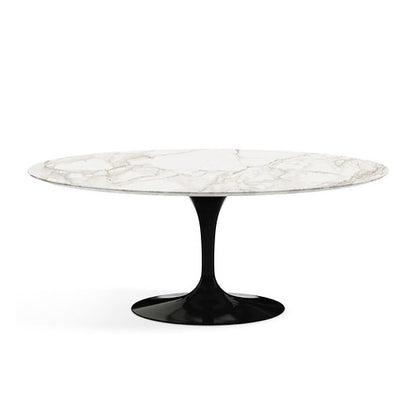 Oval Tulip Dining Table with Marble Top