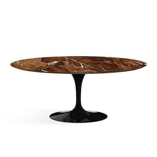 Oval Tulip Dining Table with Marble Top