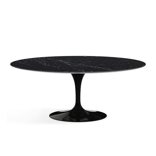 Oval Tulip Dining Table with Marble Top